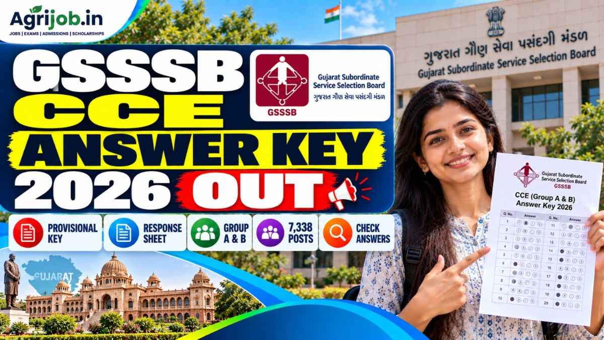 GSSSB CCE Answer Key 2026 Out