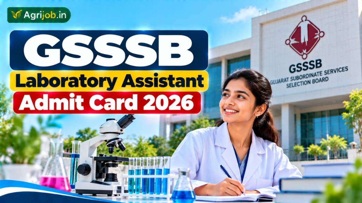 GSSSB Laboratory Assistant Admit Card 2026 Out