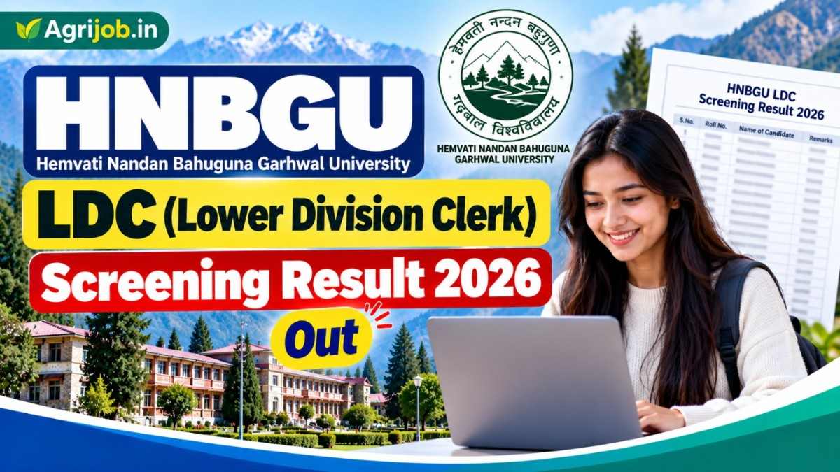 HNBGU LDC Screening Result 2026 Out