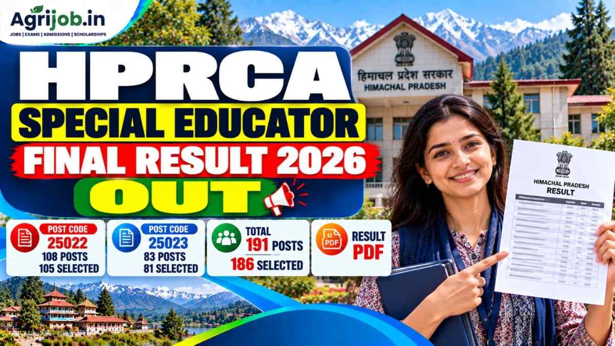 HPRCA Special Educator Final Result 2026 Ou
