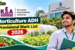 KEA Horticulture ADH Provisional Mark List 2026
