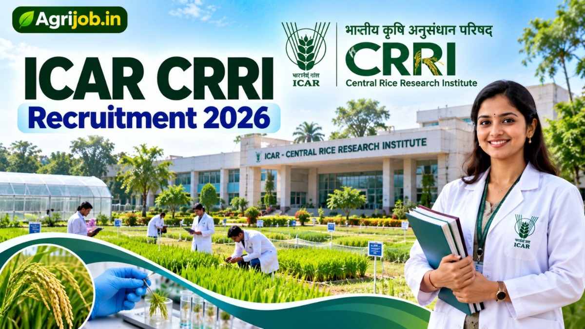 ICAR CRRI Recruitment 2026