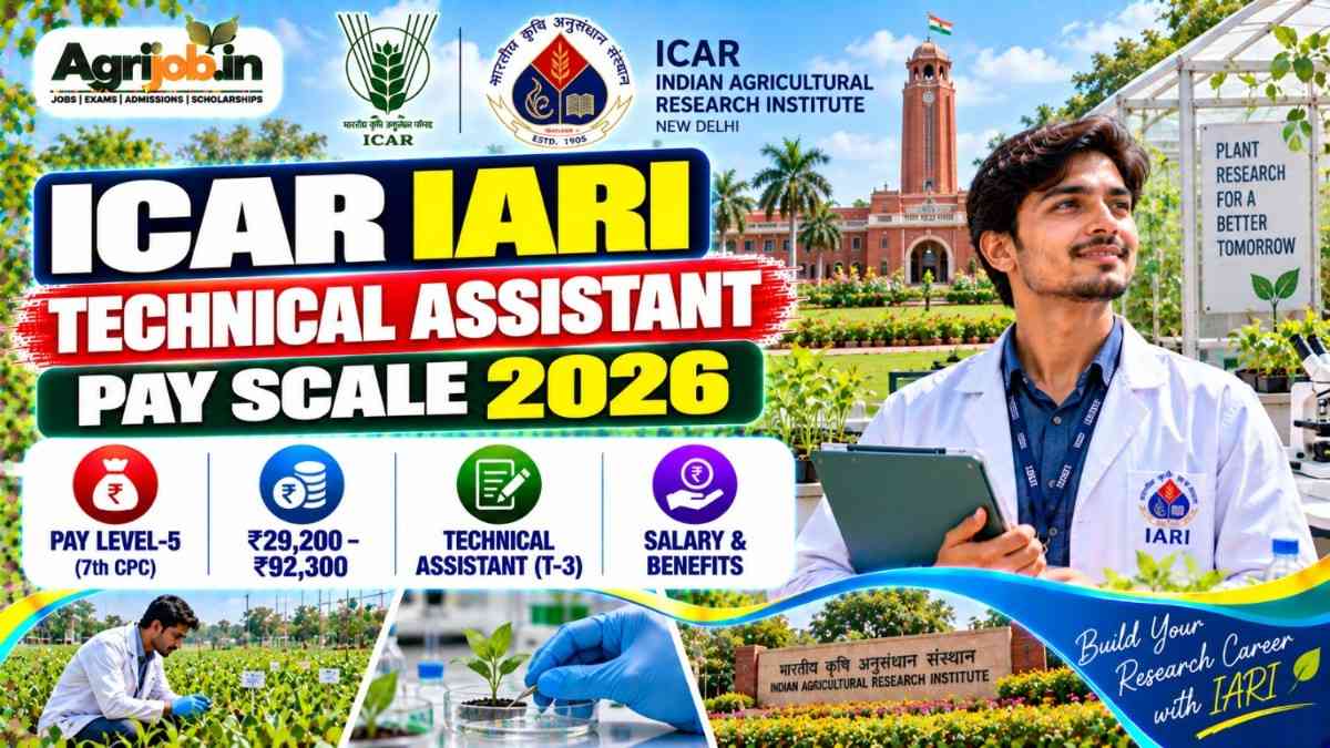 ICAR IARI Technical Assistant Pay Scale 2026