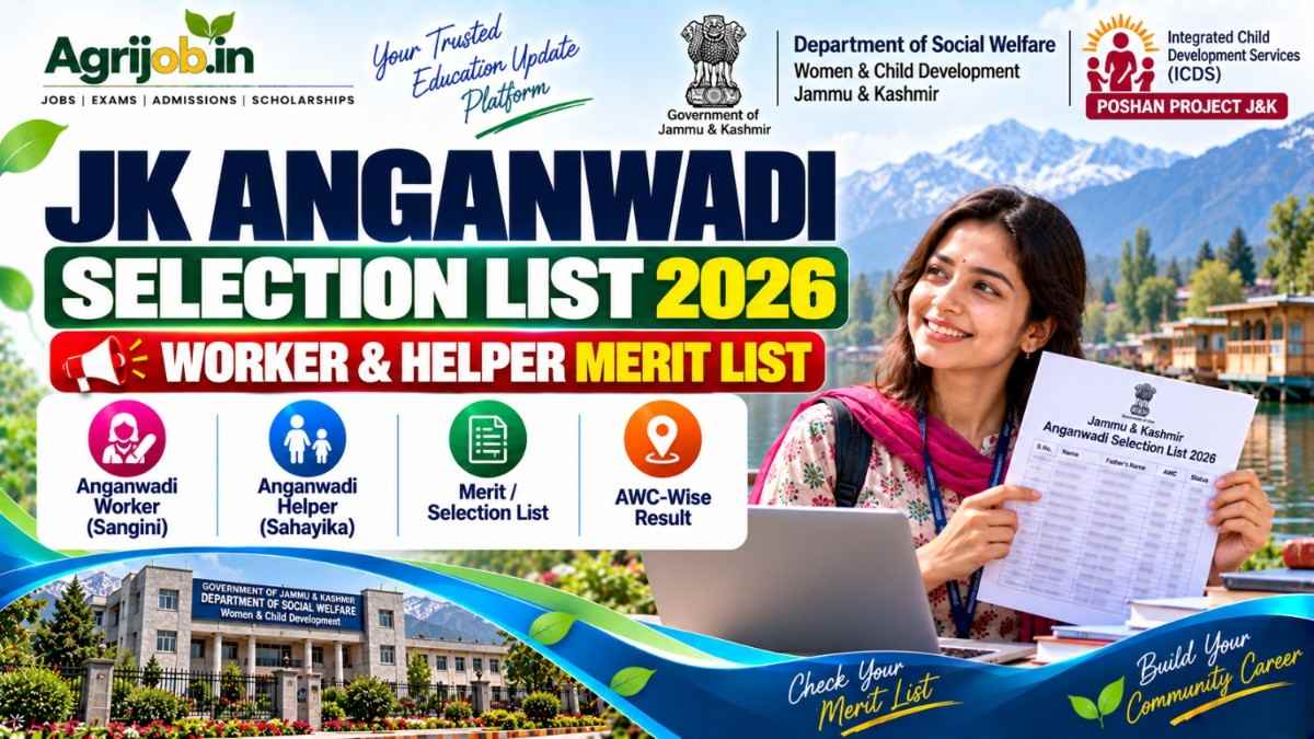 JK Anganwadi Selection List 2026