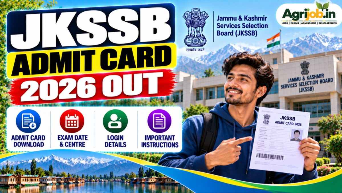 JKSSB Admit Card 2026 Out