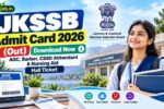 JKSSB Admit Card 2026 (Out)