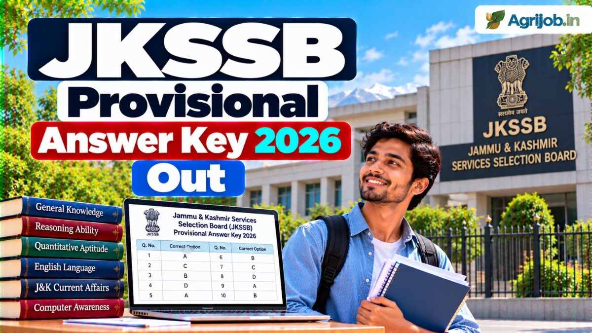 JKSSB Provisional Answer Key 2026 Out