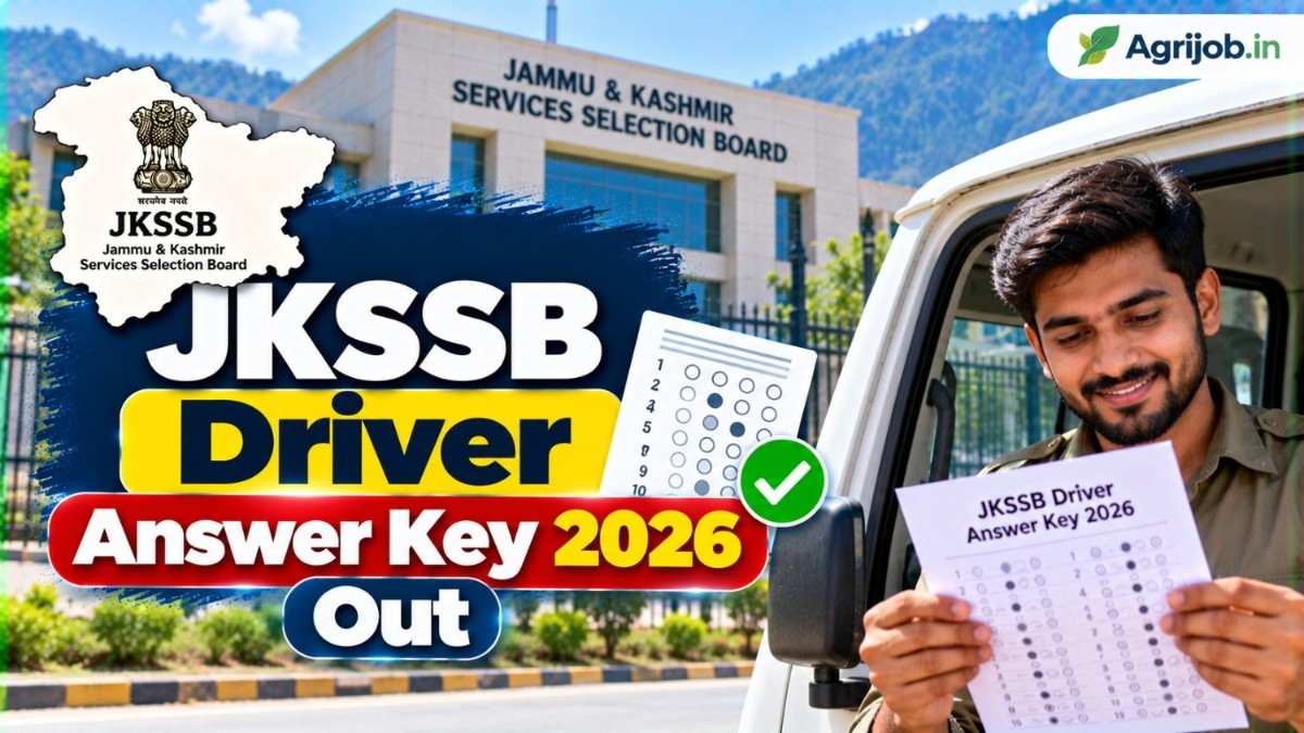 JKSSB Driver Answer Key 2026 Out