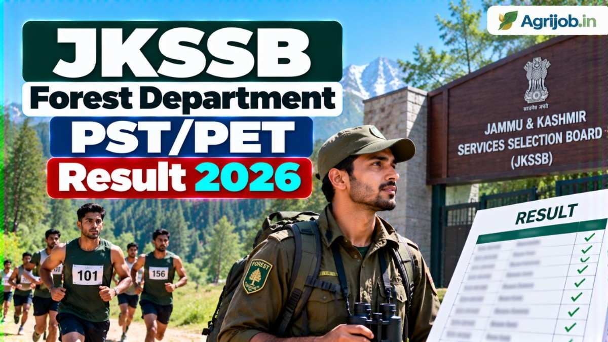 JKSSB Forest Department PST/PET Result 2026