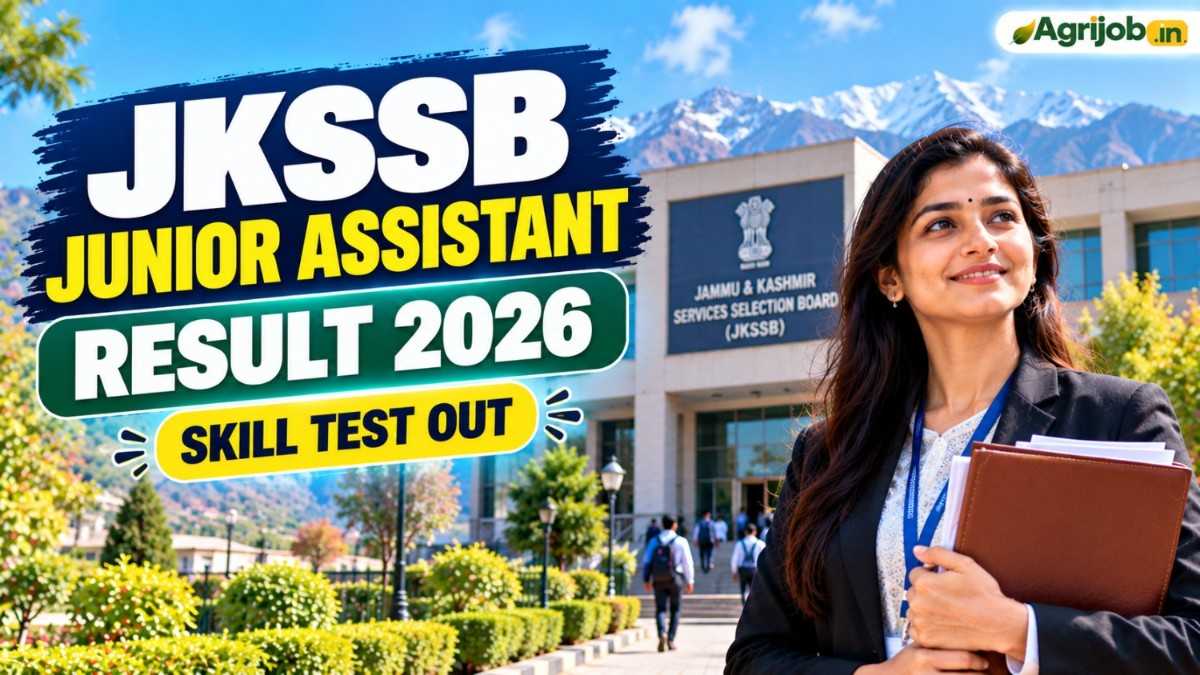 JKSSB Junior Assistant Skill Test Result 2026