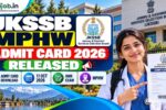 JKSSB MPHW Admit Card 2026 Released