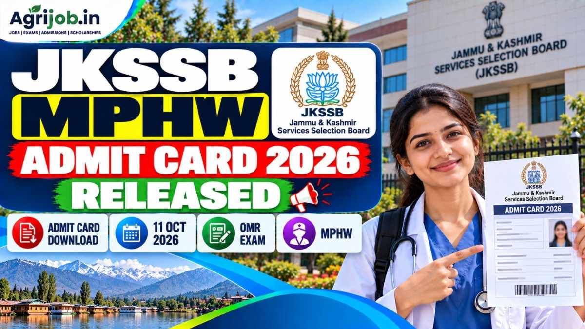 JKSSB MPHW Admit Card 2026 Released