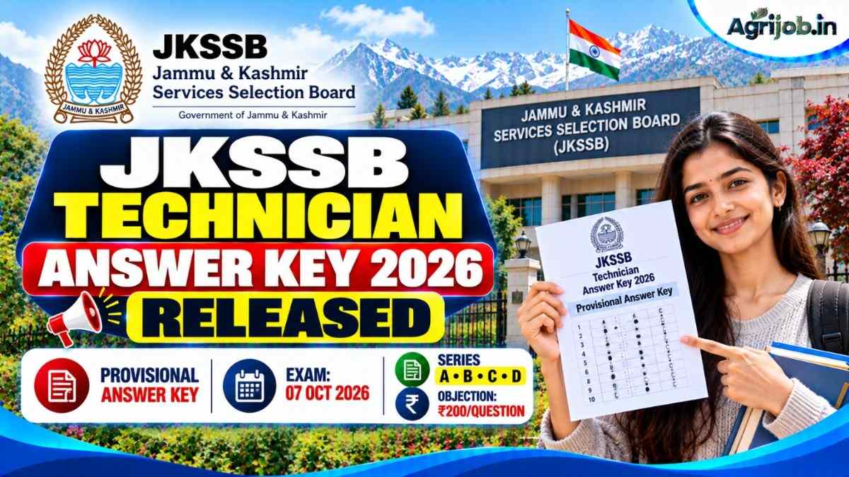 JKSSB Technician Answer Key 2026 Released