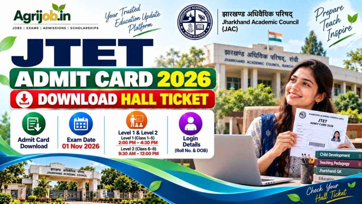 JTET Admit Card 2026 – Download Hall Ticket