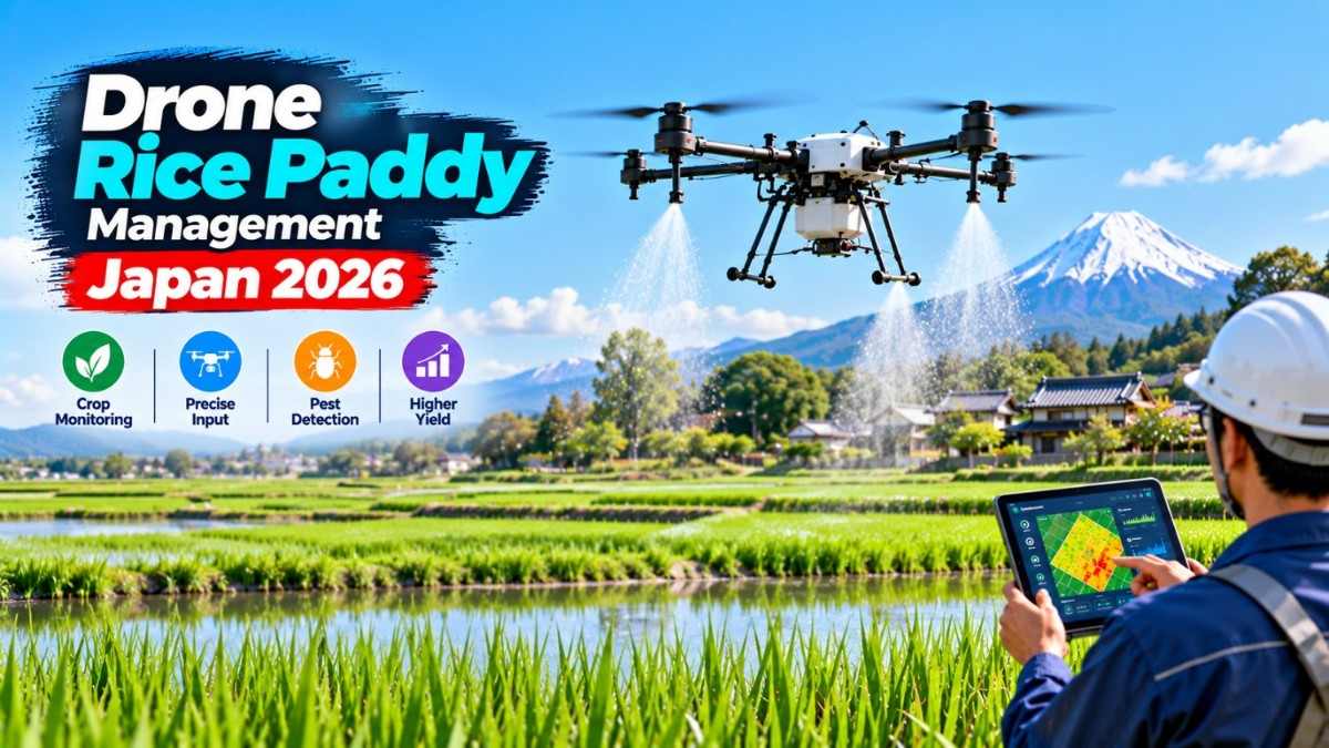 Drone Rice Paddy Management Japan 2026