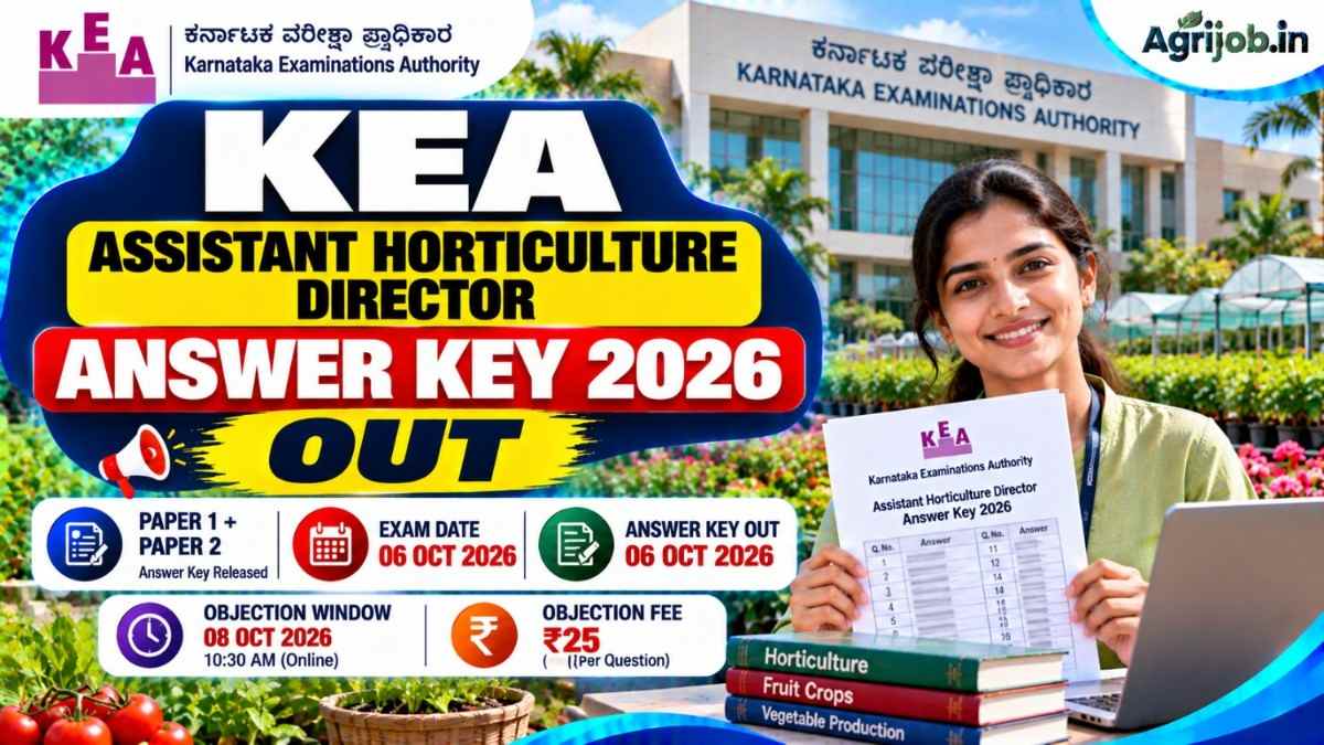 KEA Assistant Horticulture Director Answer Key 2026