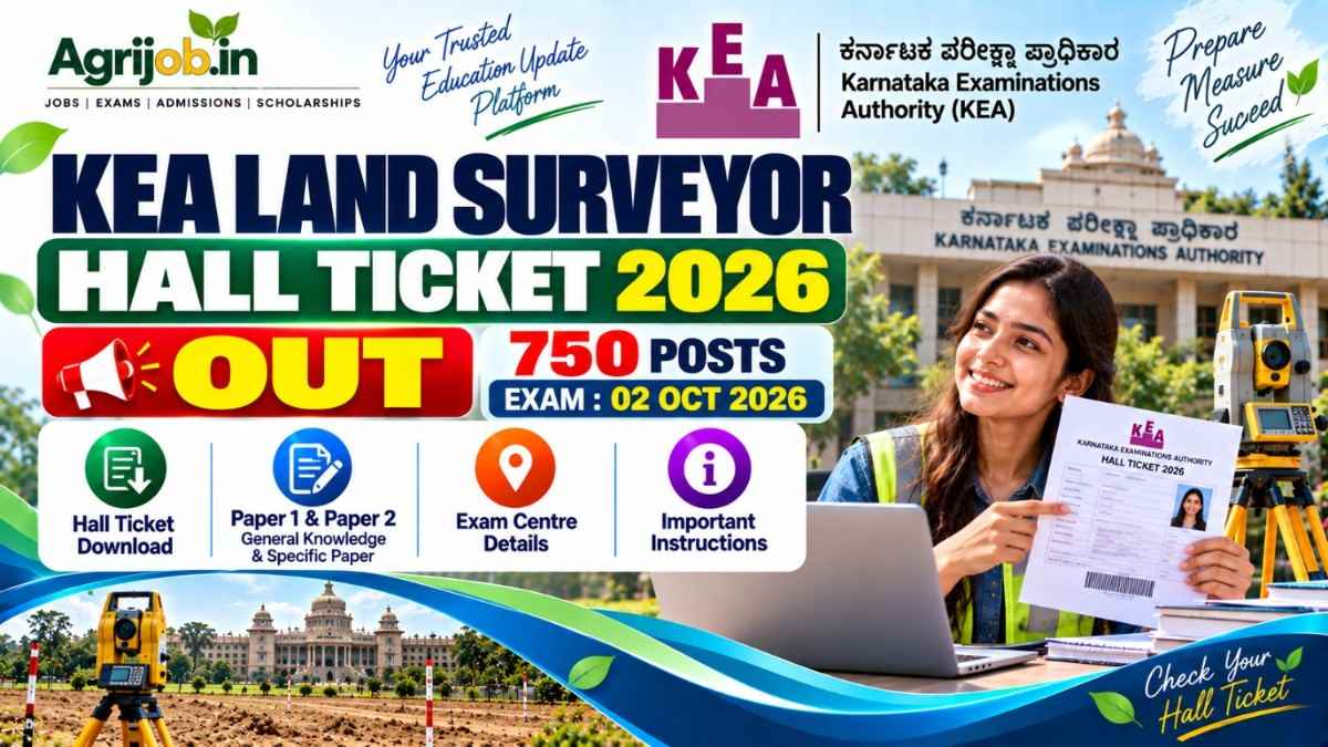 KEA Land Surveyor Hall Ticket 2026 Out