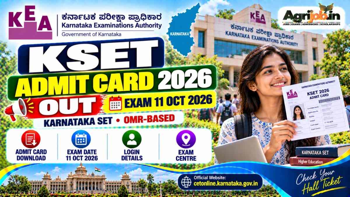KSET Admit Card 2026 Out