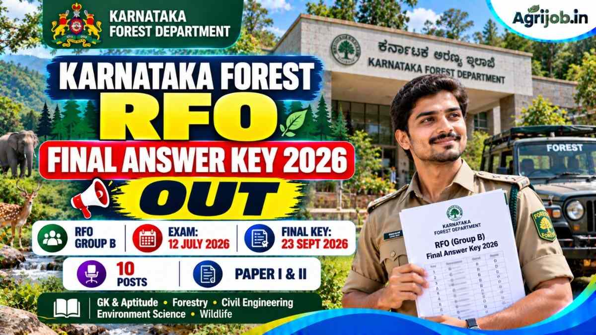 Karnataka Forest RFO Final Answer Key 2026