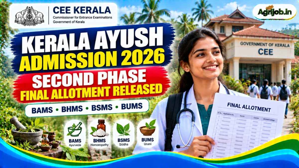 Kerala AYUSH Admission 2026 Second Phase Final Allotment Released