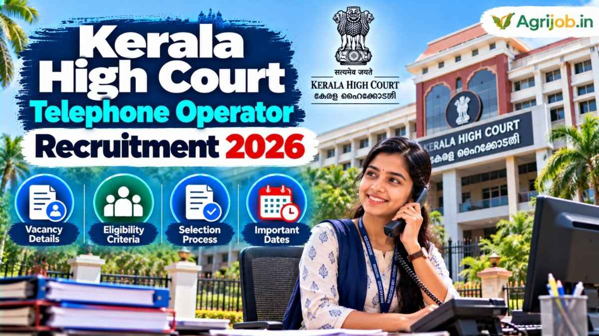 Kerala High Court Telephone Operator Recruitment 2026