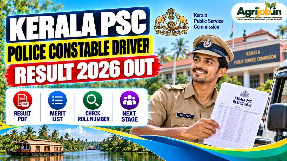 Kerala PSC Police Constable Driver Result 2026
