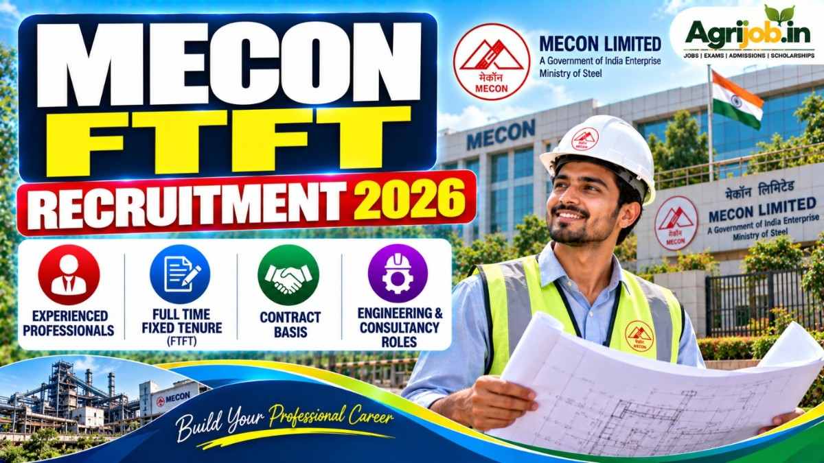 MECON FTFT Recruitment 2026