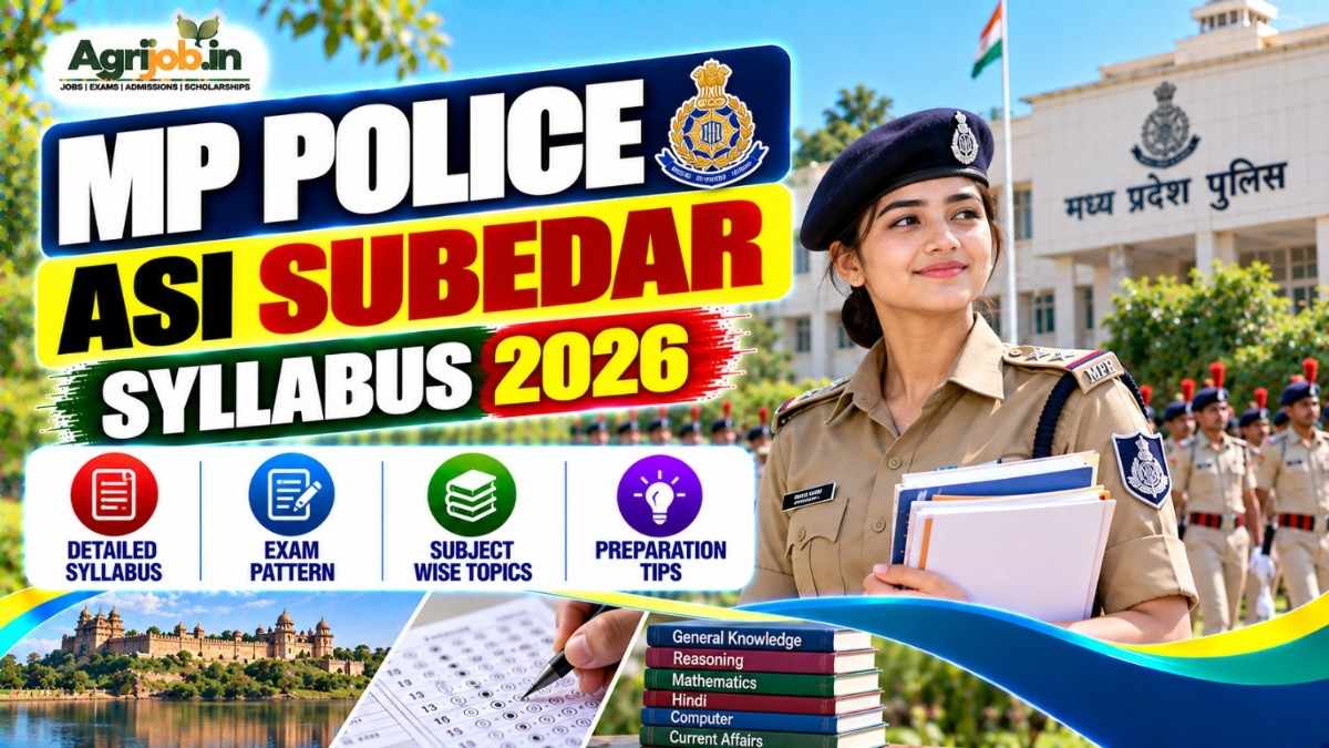 MP Police ASI Subedar Syllabus 2026