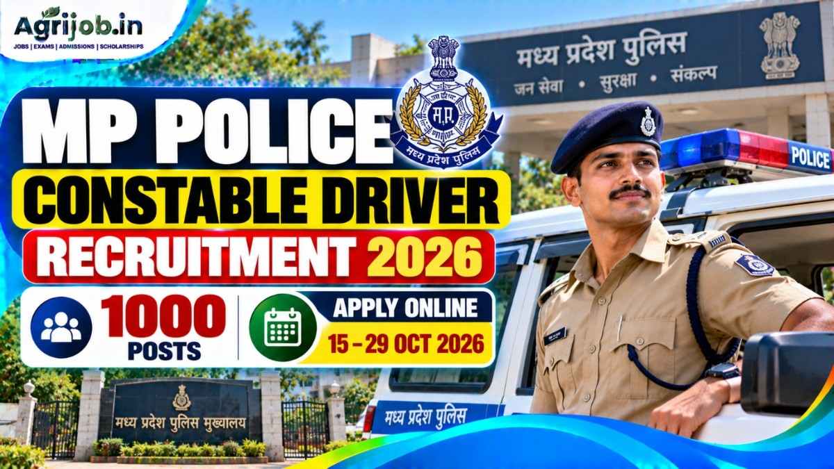 MP Police Constable Driver Recruitment 2026 – 1000 Posts