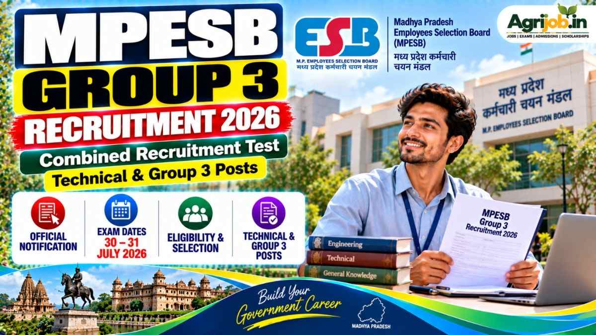 MPESB Group 3 Recruitment 2026