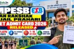 MPESB Van Rakshak Jail Prahari PET Admit Card 2026