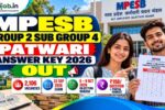 MPESB Group 2 Sub Group 4 Patwari Answer Key 2026 Out