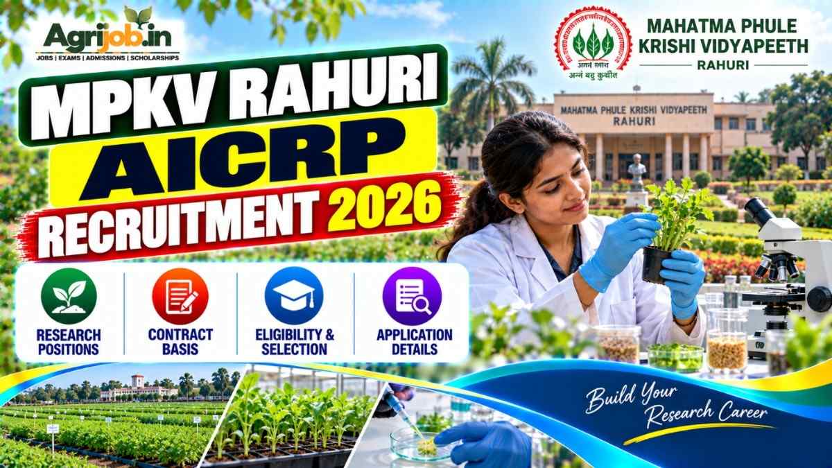 MPKV Rahuri AICRP Recruitment 2026