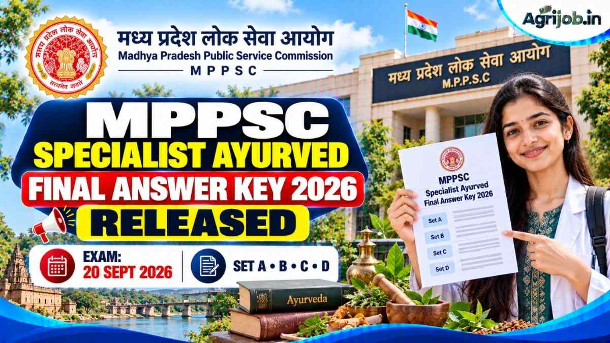 MPPSC Specialist Ayurved Final Answer Key 2026 Released