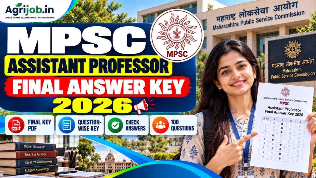 MPSC Assistant Professor Final Answer Key 2026