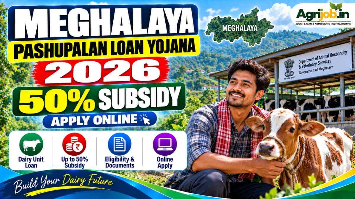 Meghalaya Pashupalan Loan Yojana 2026 – 50% Subsidy & Apply Online