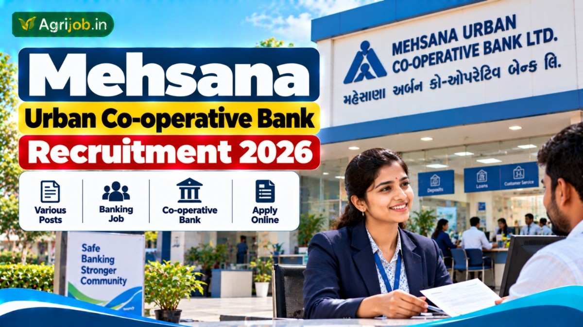 Mehsana Urban Co-operative Bank Clerical Trainee Recruitment 2026