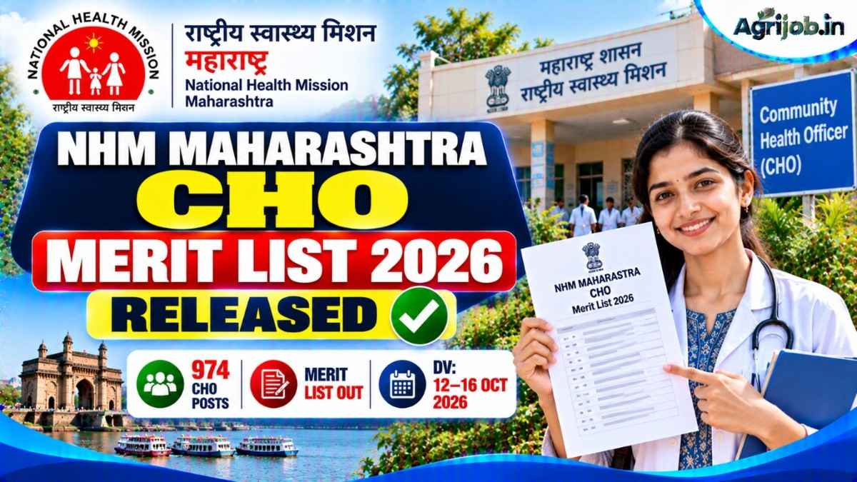 NHM Maharashtra CHO Merit List 2026 Released