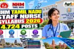 NHM Tamil Nadu Staff Nurse Syllabus 2026