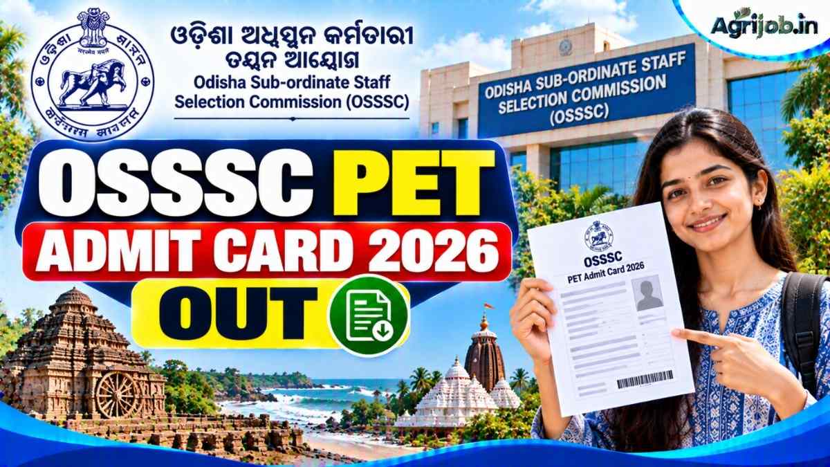 OSSSC PET Admit Card 2026