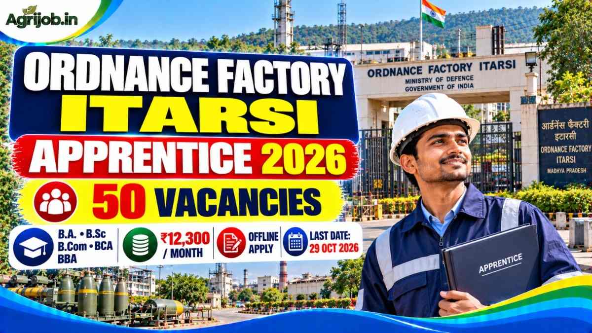 Ordnance Factory Itarsi Apprentice 2026