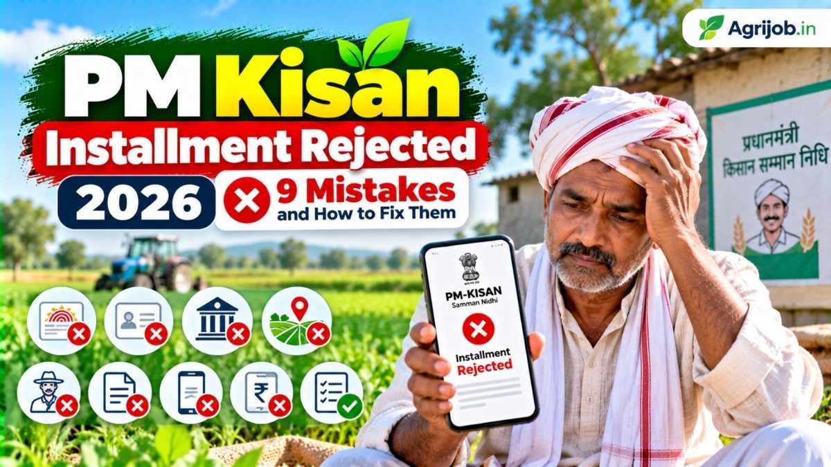 PM Kisan Installment Rejected 2026