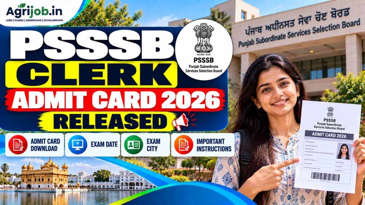 PSSSB Clerk Admit Card 2026 Released