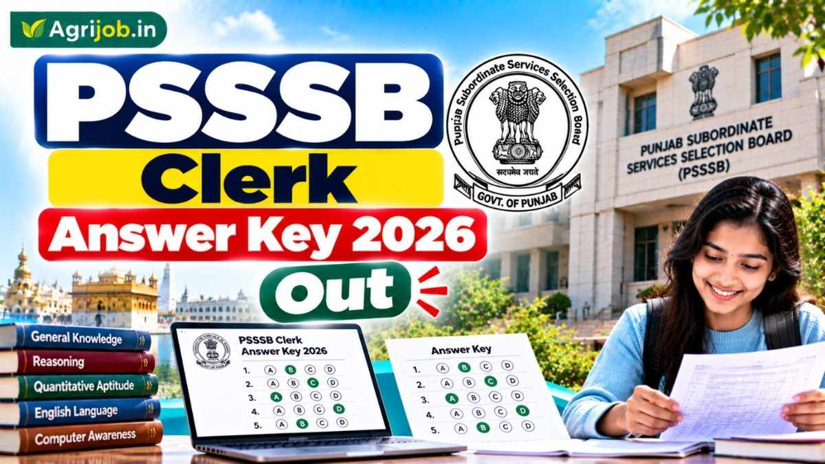 PSSSB Clerk Answer Key 2026 Out