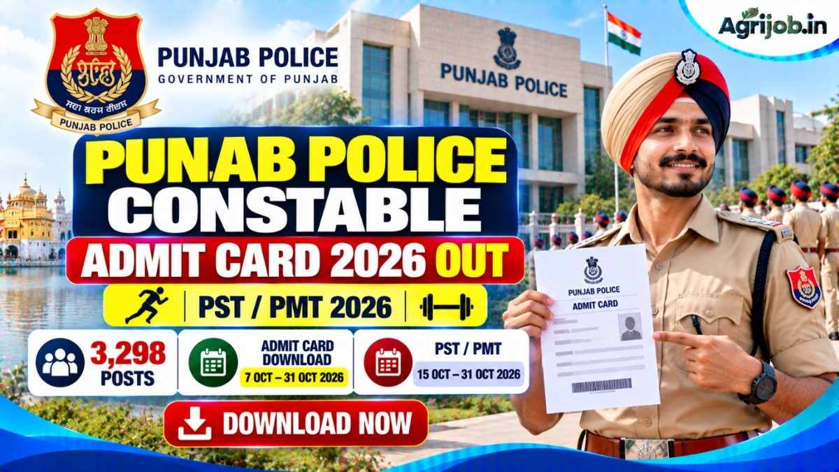 Punjab Police Constable Admit Card 2026 Out