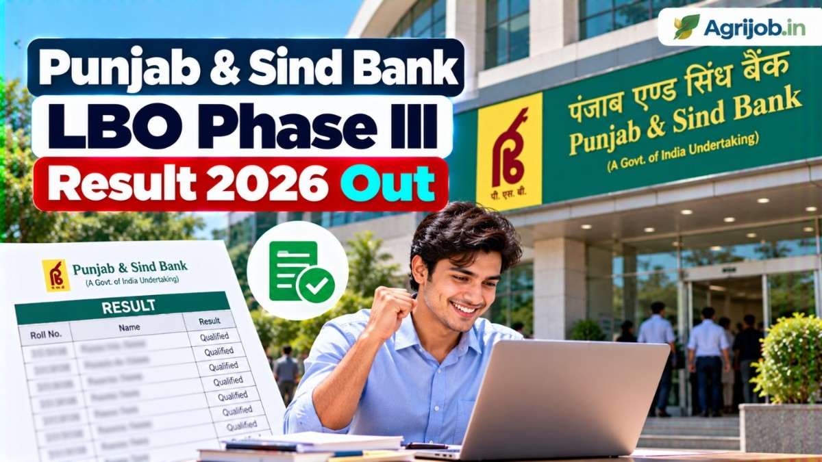 Punjab & Sind Bank LBO Phase III Result 2026 Out