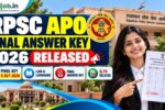 RPSC APO Final Answer Key 2026 Released