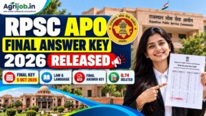 RPSC APO Final Answer Key 2026 Released
