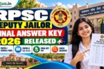 RPSC Deputy Jailor Final Answer Key 2026