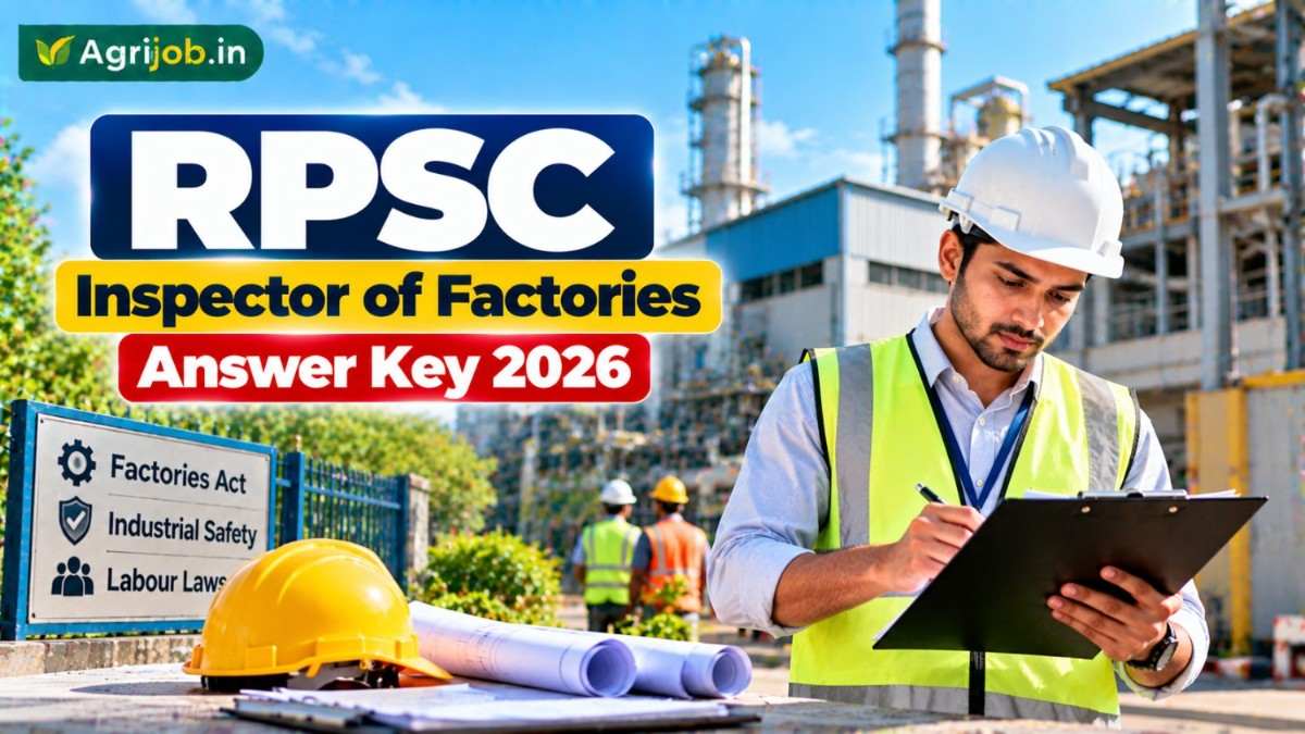 RPSC Inspector of Factories Answer Key 2026